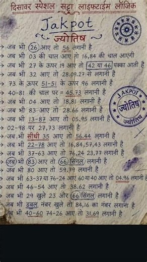Satta King Result Today | Lucky Number Game 💸