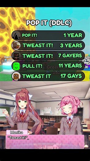POP IT! (doki doki literature club) #trending #trend