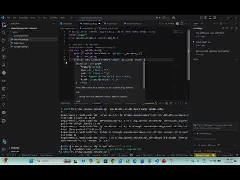 Learn Machine Learning from Scratch | Installing Scikit-learn & Setting Up Python ML Environment