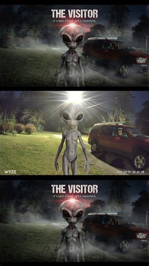 Unbelievable: Alien Figure Caught on HD Surveillance Camera 😱🤣 #Viral, #Unbelievable, #Paranormal