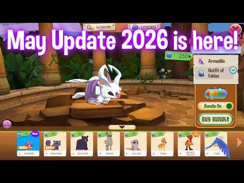 MAY UPDATE IS HERE | Buying the Armadillo Bundle, Enchanted Isle | Animal Jam May Update 2026