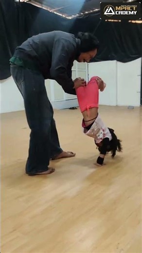 How Guided Handstand Training Builds Strength & Confidence in Kids #impactacademy #training