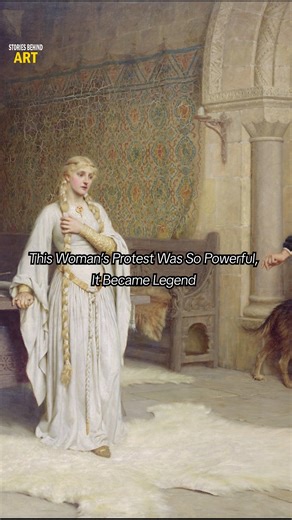 Stories Behind Art on Instagram: "🎨 “Lady Godiva” by Edmund Leighton (1892) 🏛️ Location: Herbert Art Gallery & Museum, Coventry, UK"