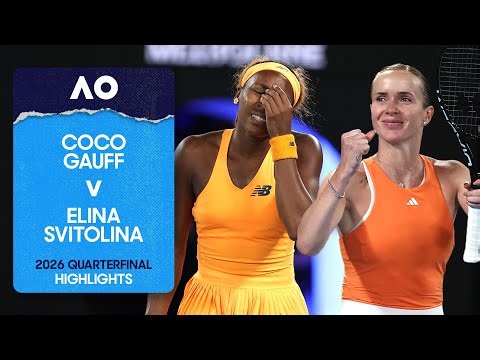 Coco Gauff v Elina Svitolina Highlights | Australian Open 2026 Quarterfinal