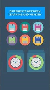 Difference between learning and memory