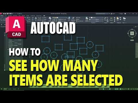 How To See How Many Items Are Selected In AutoCAD