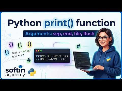 Python print() Function Tutorial | sep, end, file & flush