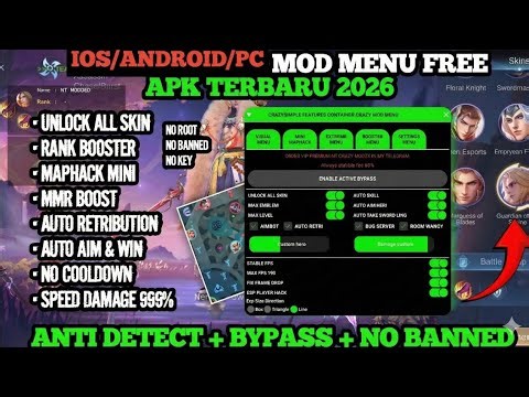 Mobile Legends Hack Android Ios Mod Apk Mlbb Hack mobile legends bang bang mod menu MAPHACK FREE