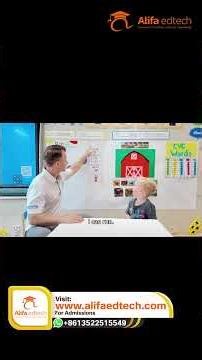 Foreign Teacher Teaching English to Preschool Students