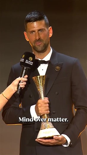 From one great to another 🐐🤝 Novak Djokovic praises Cristiano Ronaldo’s mindset in pursuit of 1,000 career goals, while the tennis legend draws inspiration for a 25th Grand Slam as he receives his Globe Sports Award 🎾