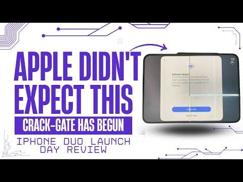iPhone Duo Issues & Launch Day Review. Bad Display, Hinge, Cracking, Crease, Matte Screen Protector 