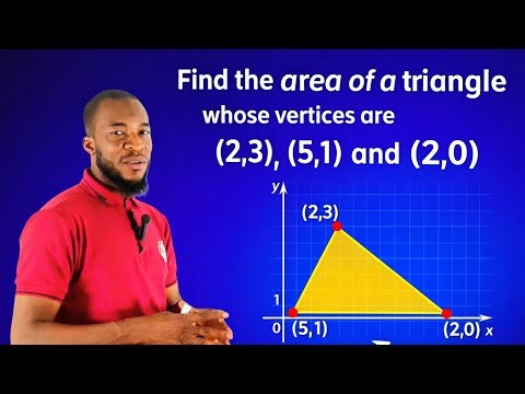 Find the Area of a Triangle Using Coordinates | Coordinate Geometry