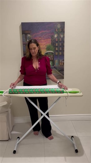 #christmas #gifts #christmaspresents #holidays | ironing board wrapping present