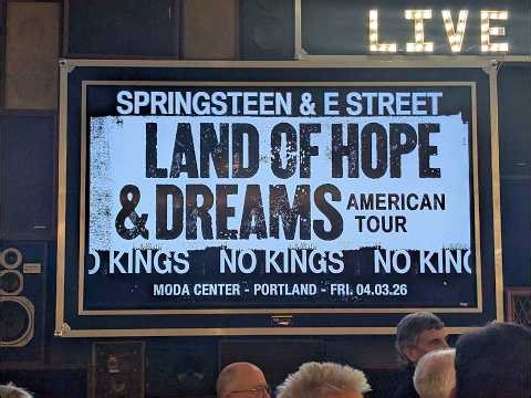 Bruce Springsteen 4-3-26 Portland, OR "10th Avenue Freezout"