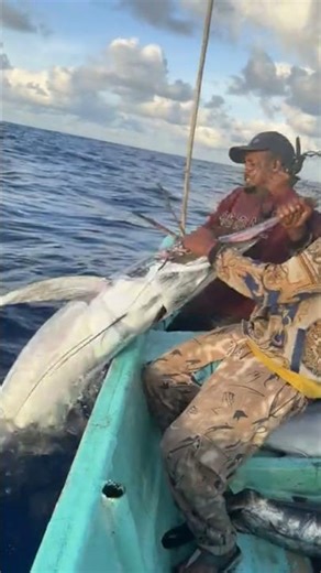Catching Skills Blue Marlin Fish #fishing #fishingvideo #fish
