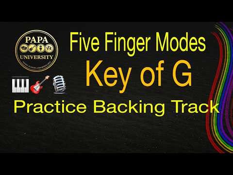 G Five Finger Modes Piano Tutorial