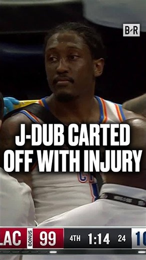 Jalen Williams was carted off after an apparent leg injury