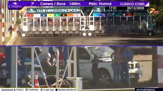 En un final cargado de emoción Horion derrotó a Negro Bueno, aspirante a la Cuádruple Corona del Biobío, tras vencerlo por nariz en el clásico Club Hípico de Santiago. El abanderado del stud El Chiqui, de buena campaña en 2025, tuvo en sus lomos a Luis Rojas. Es entrenado por Héctor Arteaga. Horizon (Tapitdoro y Torcida Split por Caesarion) | TV Turf Móvil