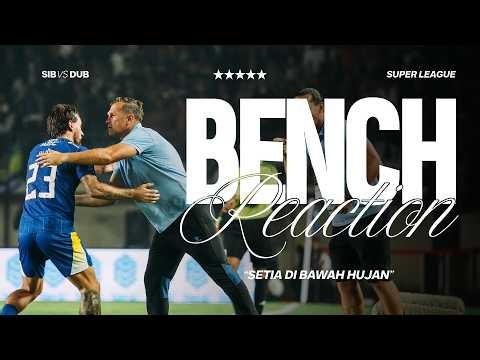 Dibawah guyuran hujan, Coach Igor Setia Dampingi Para Pemain | Bench Reactions vs Dewa United