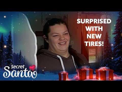 A memorable Secret Santa surprise for a young mom