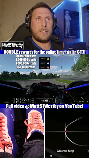 DOUBLE rewards for the online time trial in GT7! #Shorts