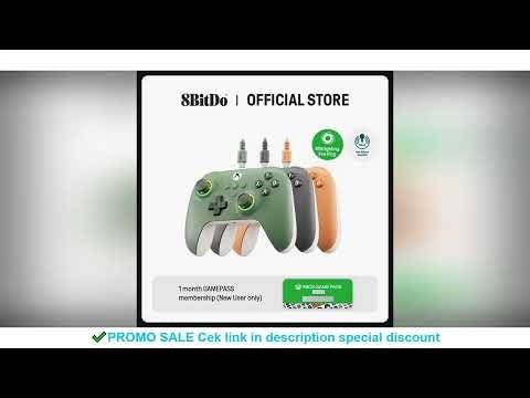 8BitDo Ultimate C Wired Gaming Controller for Xbox, RGB Lighting Fire Ring and Hall Effect Joysticks
