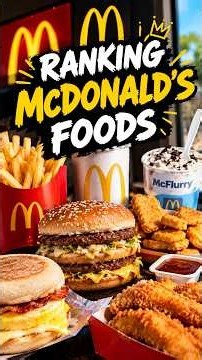 Ranking McDonald’s Foods! 🍔🤤