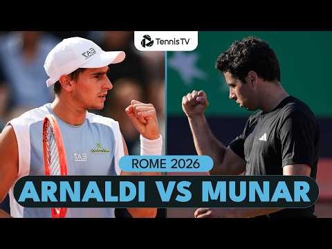 Matteo Arnaldi vs Jaume Munar Back and Forth Clash | Rome 2026 Highlights