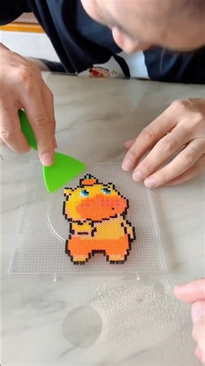 Pearl Press Art 😂 The Most Satisfying Pearl Design Ever! 💎 #diy #funny #art #trending