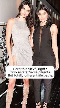 Hard to believe, right? Two sisters. Same parents. But totally different life paths.