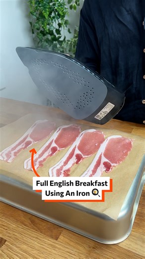 Making a Full English Breakfast using an iron 🍳 | Twisted
