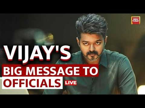 Vijay News Live: TN CM Vijay's Big Message To Officials | Tamil Nadu News | India Today LIVE