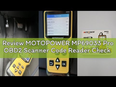 Review MOTOPOWER MP69033 Pro OBD2 Scanner Code Reader Check Engine Fault Light Diagnostic Scan Tool