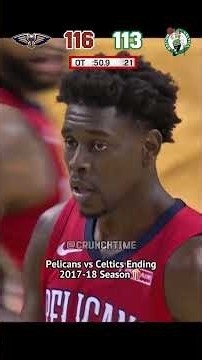 Pelicans AD vs Celtics Kyrie was INTENSE OT Finish 🥵 #nba #anthonydavis #kyrieirving