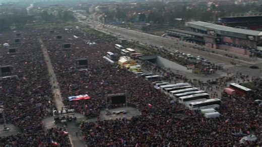 Tens of thousands of protesters rally in Prague against new government of Czech Prime Minister Babiš