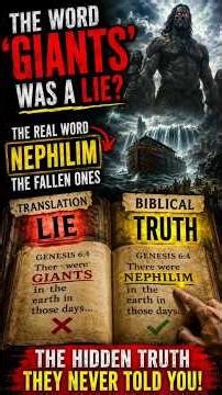 They Lied About Genesis 6? The REAL Meaning of Nephilim Revealed #ancientprophecy #biblestudy