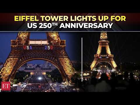 'USA 250': Paris' iconic landmark Eiffel Tower marks 250th anniversary of US independence