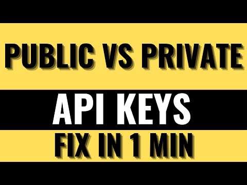 Public vs Private API Keys – What's the Difference (Beginner Guide)