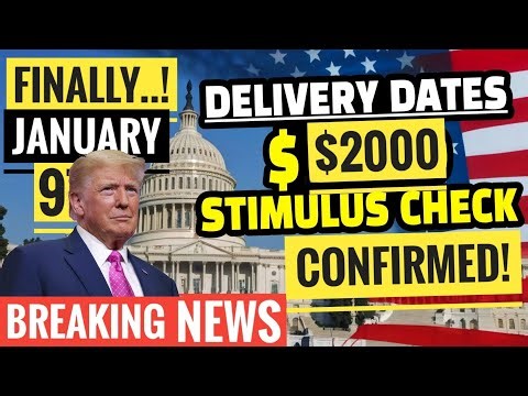 9th JAN📈BREAKING $2000✅IRS Stimulus Confirmed Check💰Sending Out if?🎉+Social Security Pay SSI,SSDI?✅