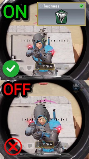 Toughness Perk On vs Off in COD Mobile | Call of Duty Mobile