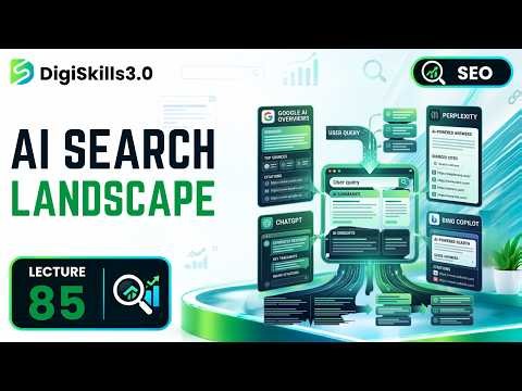 The New Search Landscape: AI Overviews, Perplexity, ChatGPT & Copilot | SEO | Lec 85 | DigiSkills3.0