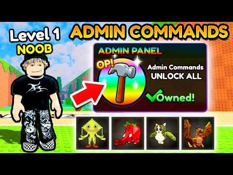 Starting Over as NOOB with ADMIN COMMANDS in Kick a Lucky Block Roblox..