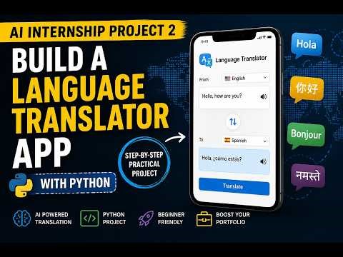AI Internship Project 2: Build a Language Translator App with Python