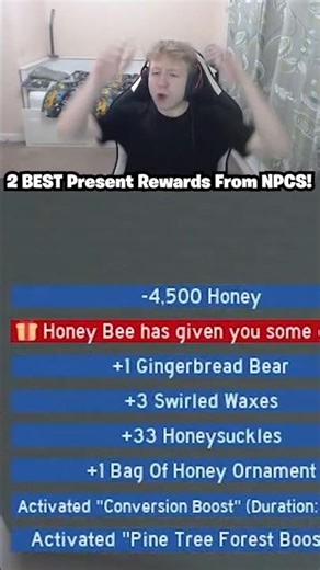 The 2 BEST Present Rewards From NPCs THIS Beesmas! (Swirled Wax & More) (Bee Swarm Simulator)