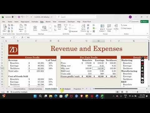 Illustrated Excel 365 | Module 12: SAM Project B Zarco Designs #illustrated_excel