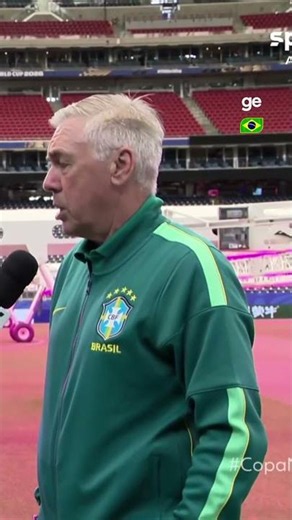 ANCELOTTI FALA SOBRE O HORÁRIO DO JOGO DO BRASIL | #shorts | Copa do Mundo 2026 | ge.globo