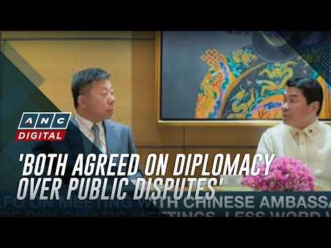 Tulfo on meeting with Chinese ambassador: 'More diplomatic meeting, less word war' | ANC