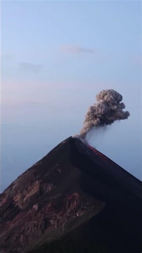 Fuego Volcano Erupts at Sunrise After 13000 Foot Volcano Hike