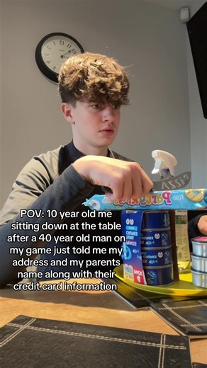POV: 10 year old me sitting down at the table after a 40 year old man on my game just told me my address and my parents name along with their credit card information #foryoupage #fyp #xbox #playstation #game