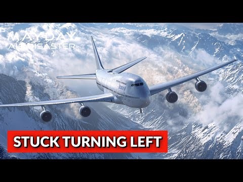 Boeing 747 Rudder Jammed Mid Flight Over Ocean | Mayday Air Disaster